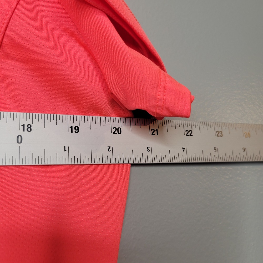Tail Golf Polo Shirt Coral Pink 1/4 Zip Women's Size L Tennis Workout Stretch - Picture 8 of 10